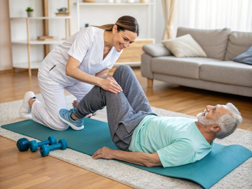 physical therapist assisting senior 984354 11043 physical therapist assisting senior 984354 11043